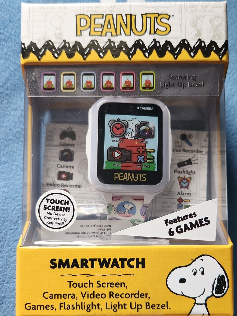 Peanuts Kids Touchscreen Smartwatch With Games In Snoopy Theme NIB